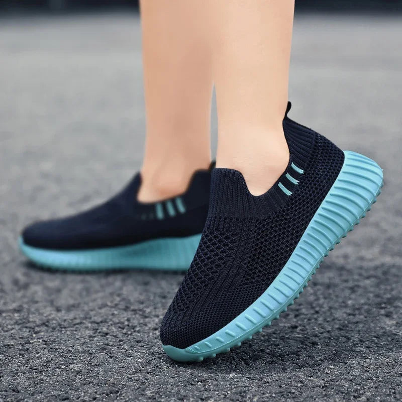 Kids Slip-On Running Trainers | Breathable Mesh Sneakers | Walking Shoes | Steven & Levon