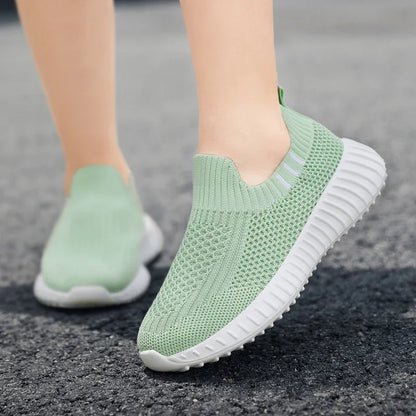 Kids Slip-On Running Trainers | Breathable Mesh Sneakers | Walking Shoes | Steven & Levon