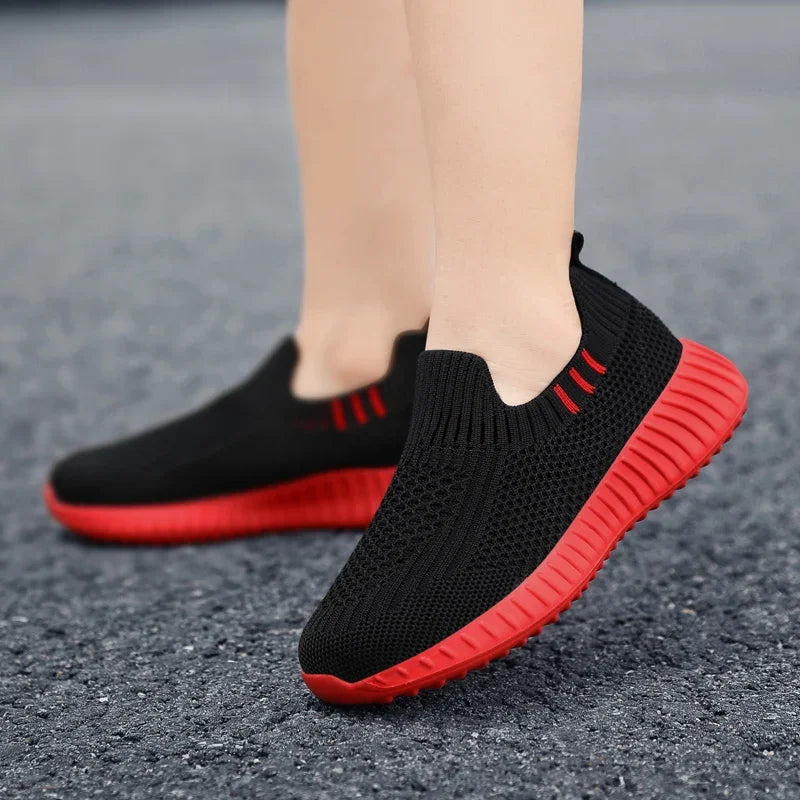 Kids Slip-On Running Trainers | Breathable Mesh Sneakers | Walking Shoes | Steven & Levon