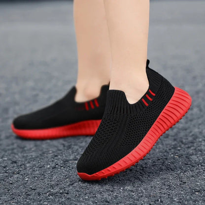 Kids Slip-On Running Trainers | Breathable Mesh Sneakers | Walking Shoes | Steven & Levon