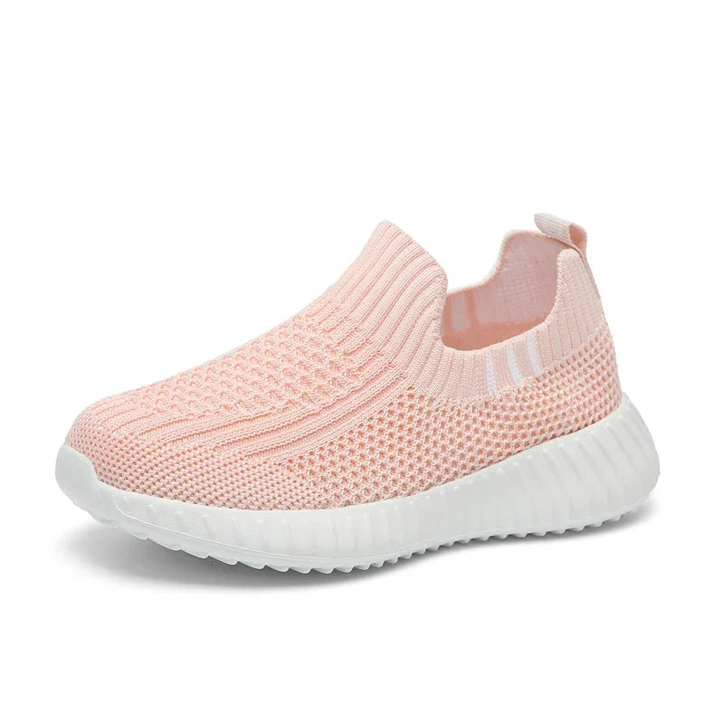 Kids Slip-On Running Trainers | Breathable Mesh Sneakers | Walking Shoes | Steven & Levon