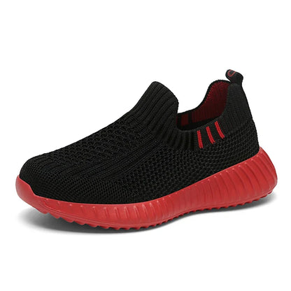 Kids Slip-On Running Trainers | Breathable Mesh Sneakers | Walking Shoes | Steven & Levon