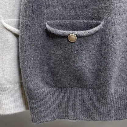 Women's Sweater Vest | Soft Knit | Gold Buckle O-Neck Sleeveless | Steven & Levon