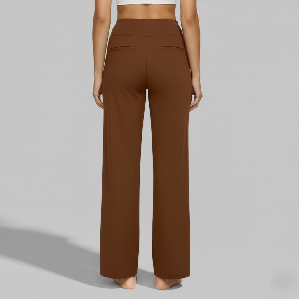 Women's Comfortable Stretch Pants | Relaxed Fit Casual Trousers | Soft Everyday Wear | Steven & Levon