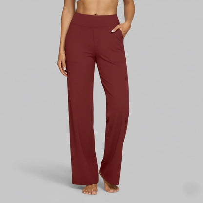 Women's Comfortable Stretch Pants | Relaxed Fit Casual Trousers | Soft Everyday Wear | Steven & Levon