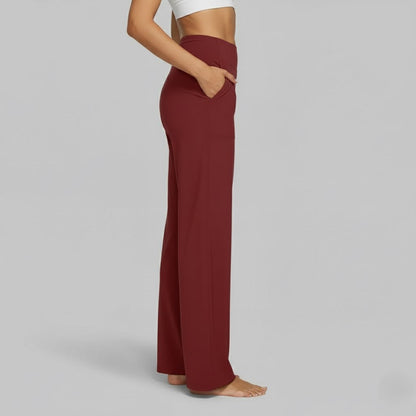 Women's Comfortable Stretch Pants | Relaxed Fit Casual Trousers | Soft Everyday Wear | Steven & Levon