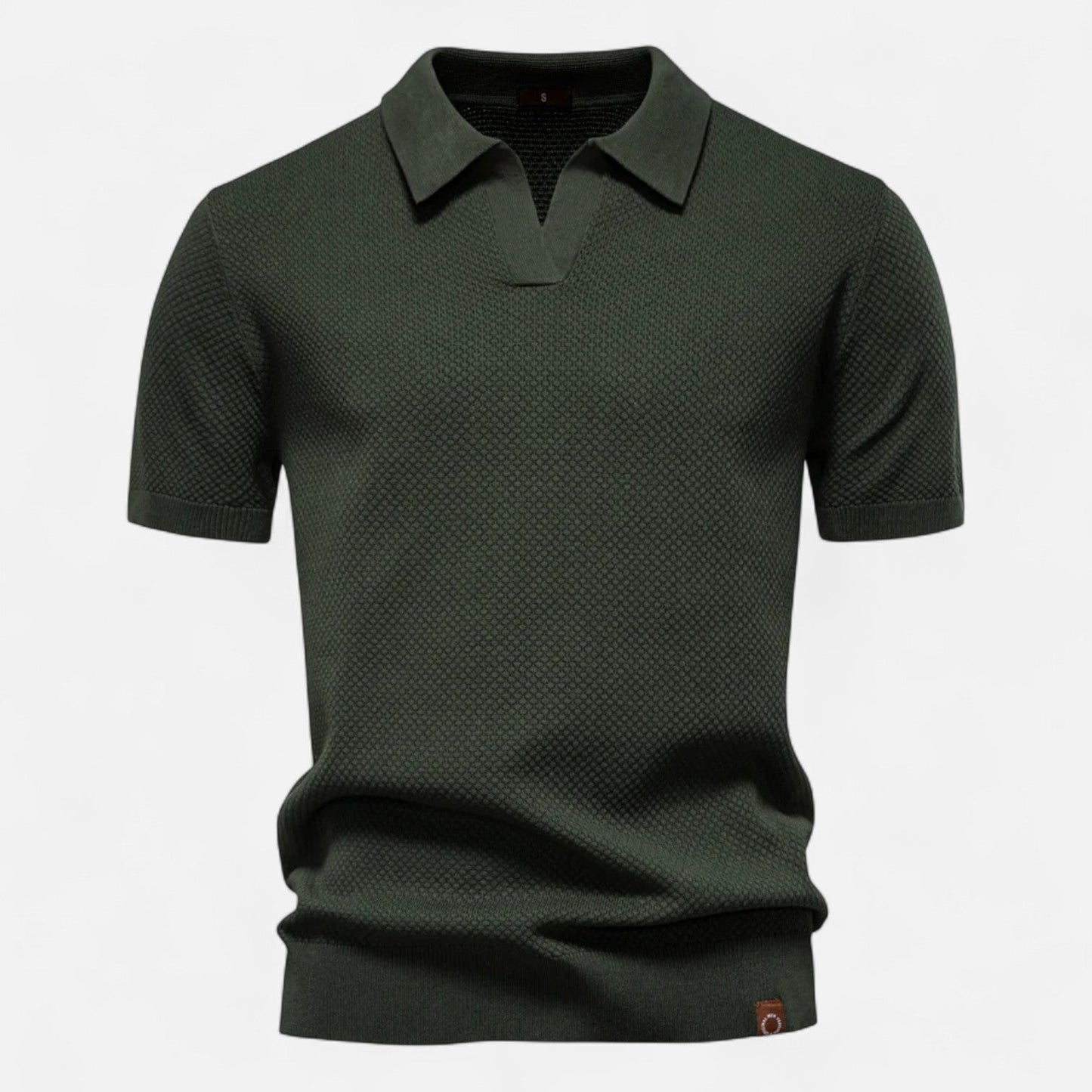 Men’s Knit Polo Shirt | Men | Short Sleeve Casual | Soft Knit Smart Casual Top | Steven & Levon