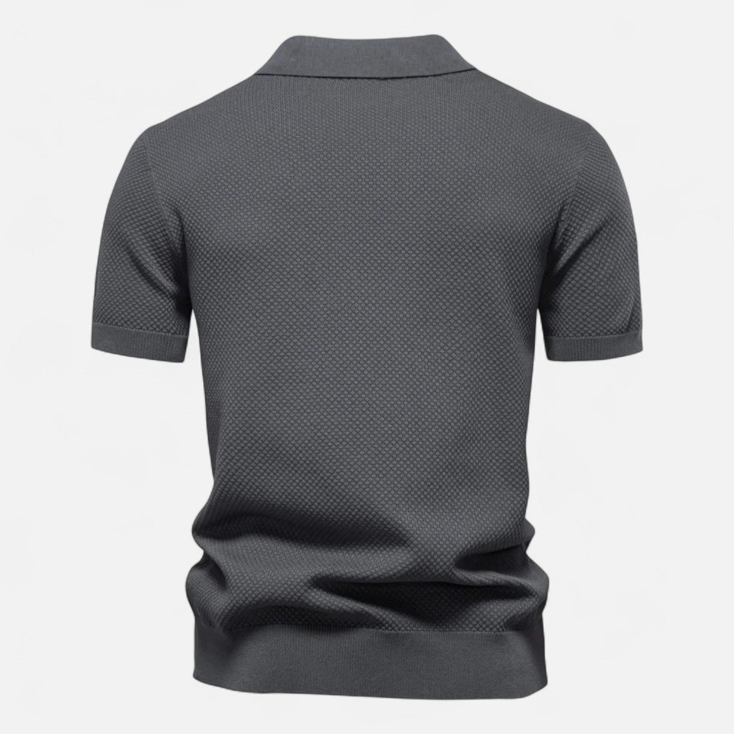 Men’s Knit Polo Shirt | Men | Short Sleeve Casual | Soft Knit Smart Casual Top | Steven & Levon