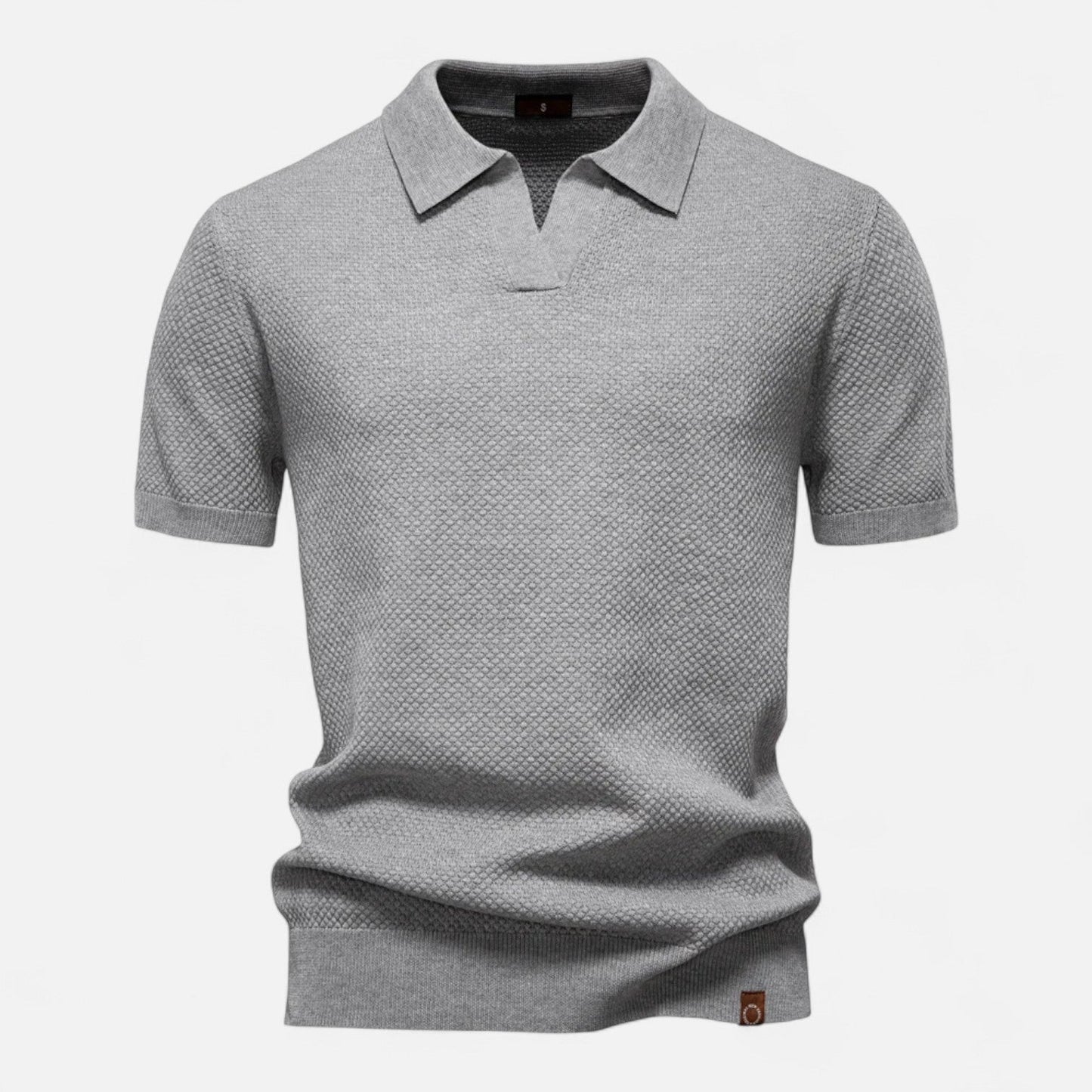 Men’s Knit Polo Shirt | Men | Short Sleeve Casual | Soft Knit Smart Casual Top | Steven & Levon