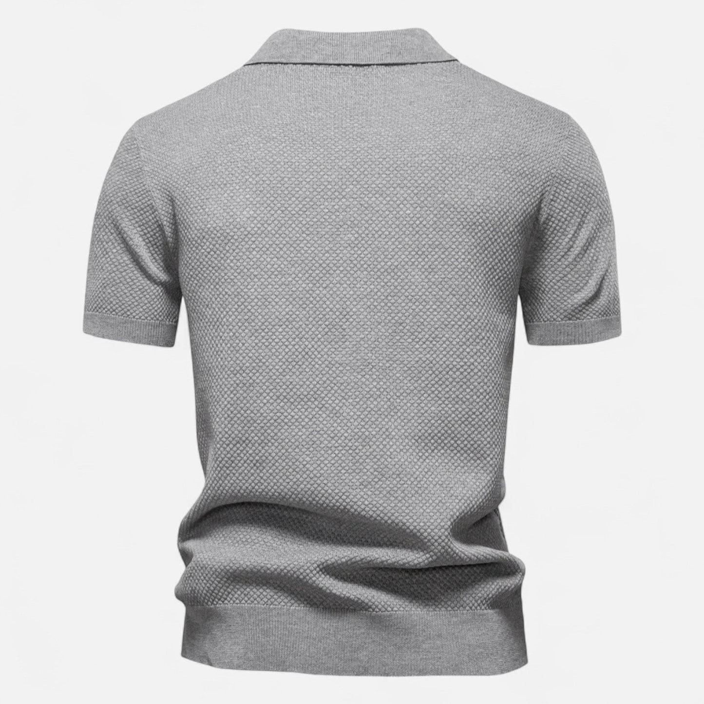 Men’s Knit Polo Shirt | Men | Short Sleeve Casual | Soft Knit Smart Casual Top | Steven & Levon