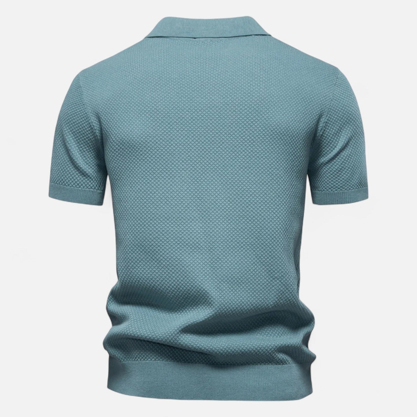Men’s Knit Polo Shirt | Men | Short Sleeve Casual | Soft Knit Smart Casual Top | Steven & Levon