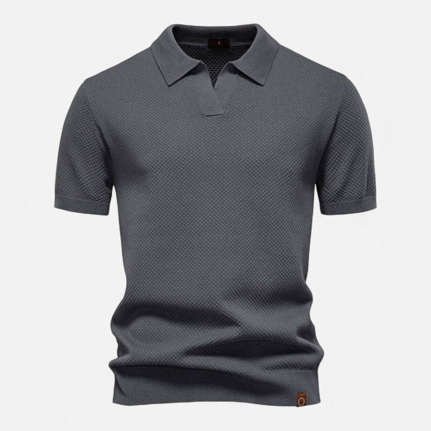 Men’s Knit Polo Shirt | Men | Short Sleeve Casual | Soft Knit Smart Casual Top | Steven & Levon