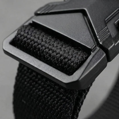 Kommurix - Braided Buckle Belt For Men  Everyday Casual Wear