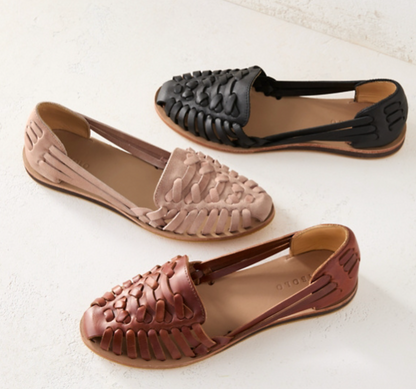 Woman's Woven Sandals | Woven Upper | Closed Toe Slip-On Comfort Support | Steven & Levon