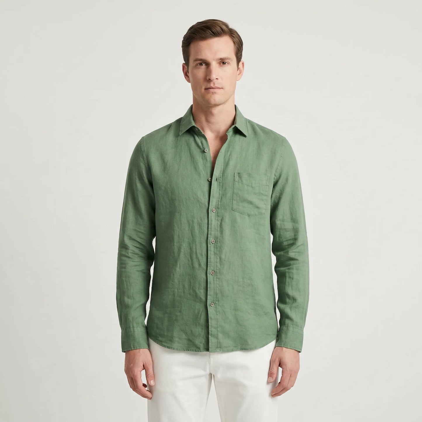 Laidwick - Long Sleeve Oversized Casual Shirt  Casual Everyday Wear