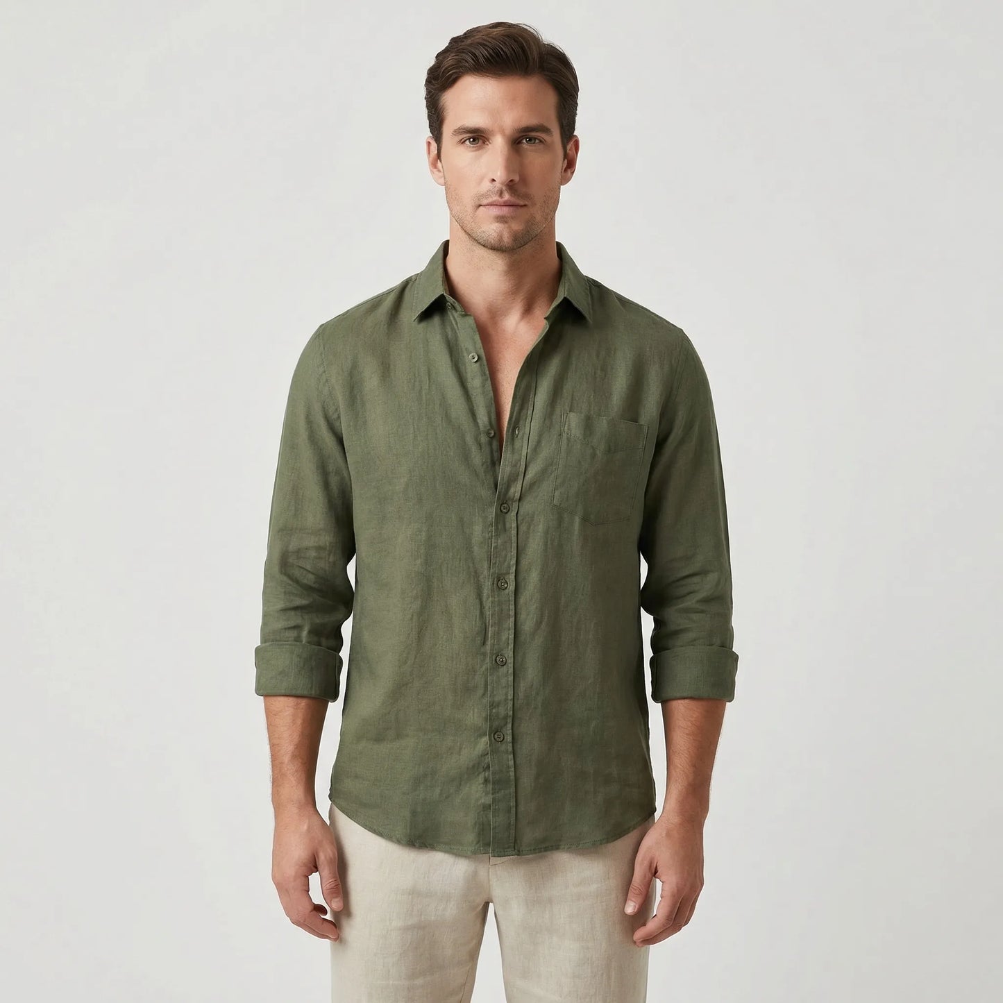 Laidwick - Long Sleeve Oversized Casual Shirt  Casual Everyday Wear