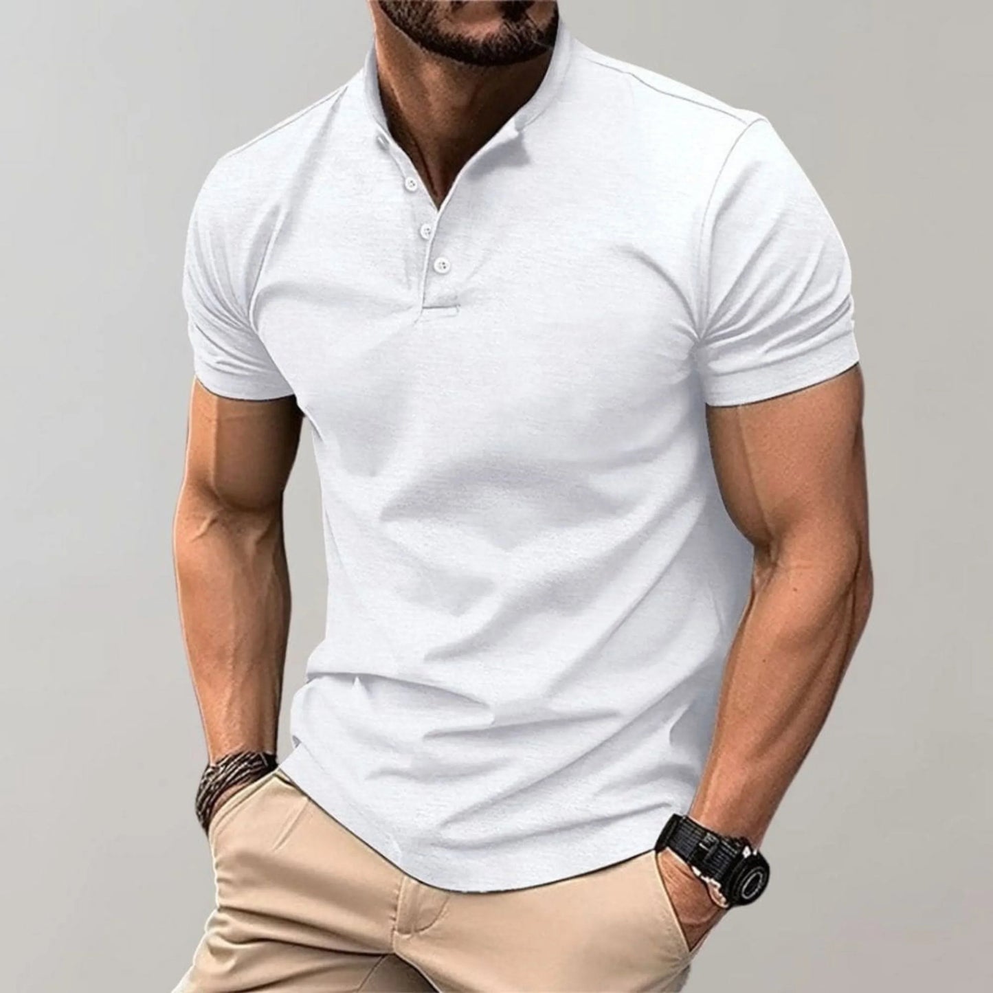 Men's Polo Shirt | Men | Lightweight | Smart Casual Short Sleeve | Steven & Levon