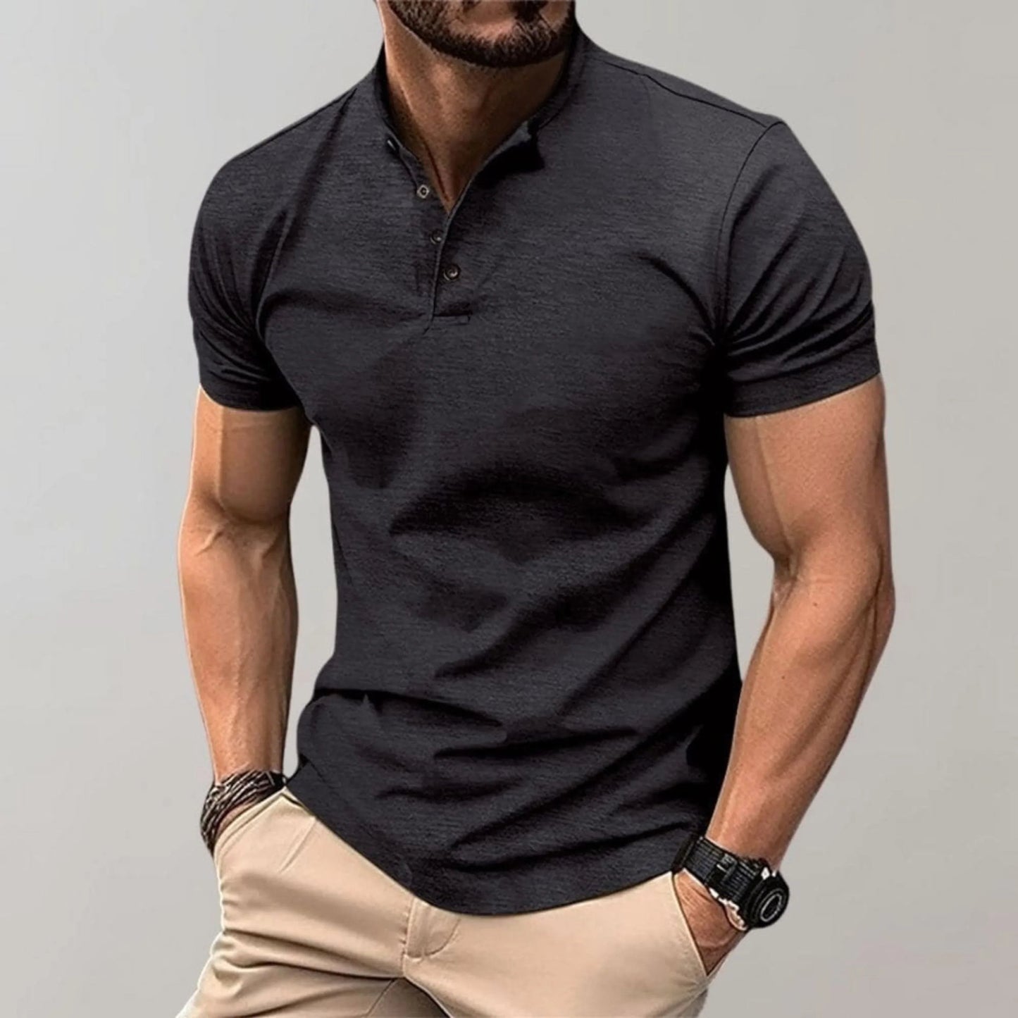 Men's Polo Shirt | Men | Lightweight | Smart Casual Short Sleeve | Steven & Levon