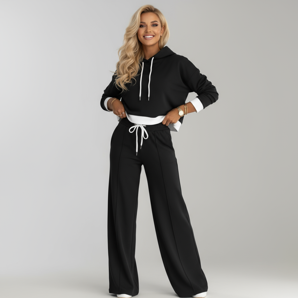 Women's Travel Lounge Set | Comfortable Two Piece Casual Outfit | Steven & Levon