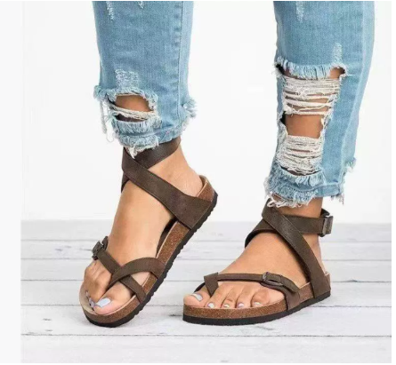 Ankle Strap Toe Loop Sandals | Women | Arch Support Comfort Sandals | Steven & Levon