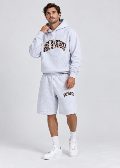 Unisex Tracksuit | Leopard Embroidered Hoodie | Casual Sweatpants Two Piece Set | Steven & Levon