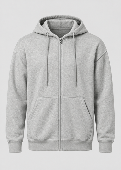 Men's Loose Fit Zip-Up Hoodie | Casual Hooded Sweatshirt | Everyday Wear | Steven & Levon