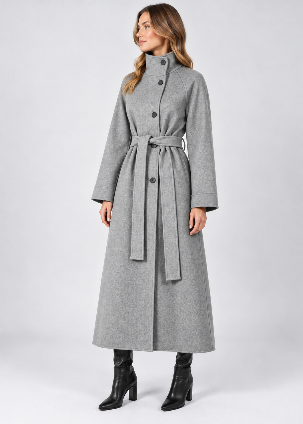 Women's Wool Coat | Mid-Length Loose Fit | Winter Outerwear | Steven & Levon