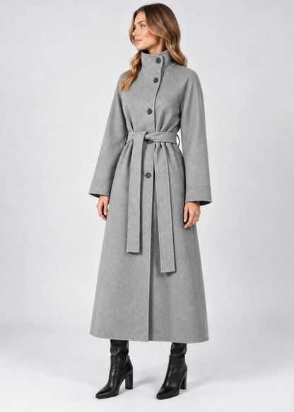 Women's Wool Coat | Mid-Length Loose Fit | Winter Outerwear | Steven & Levon