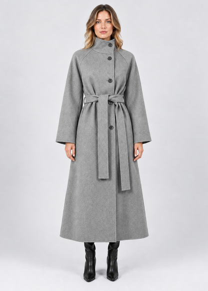 Women's Wool Coat | Mid-Length Loose Fit | Winter Outerwear | Steven & Levon
