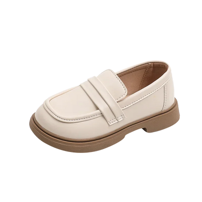 Kids Leather Loafers | Round Toe School Shoes | Smart Casual Penny Loafers | Steven & Levon