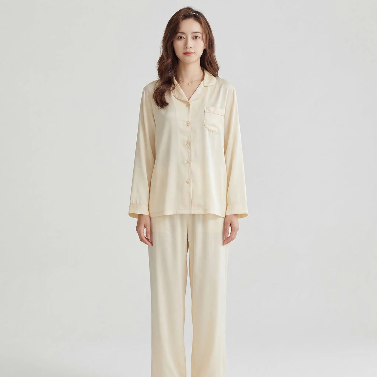 Stephanie Women's Pyjama Set | Long Sleeve Button-Up | Steven & Levon