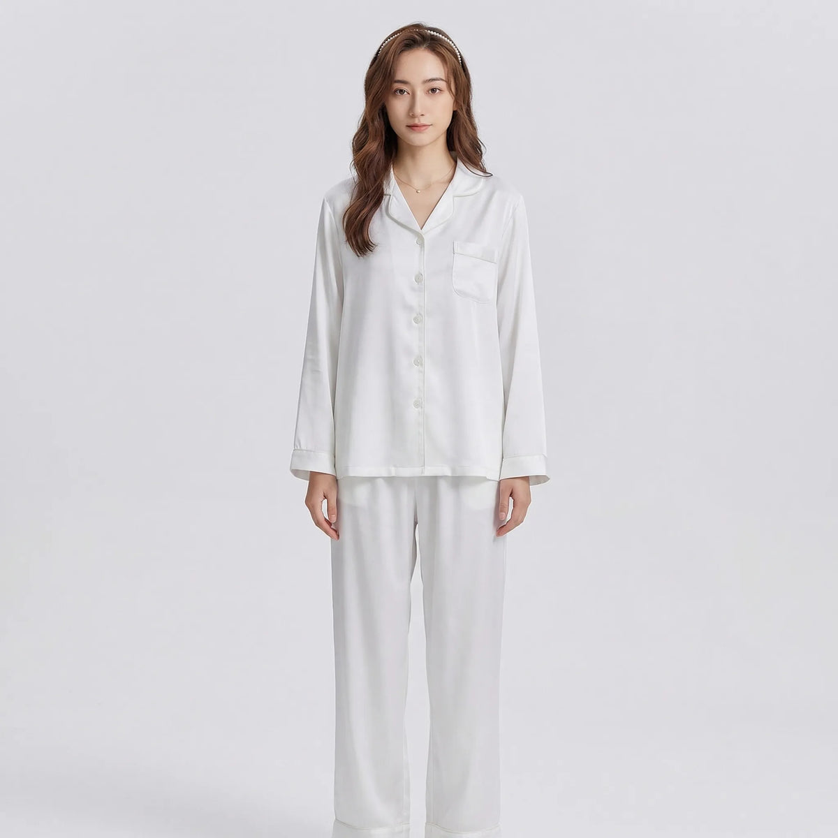 Stephanie Women's Pyjama Set | Long Sleeve Button-Up | Steven & Levon