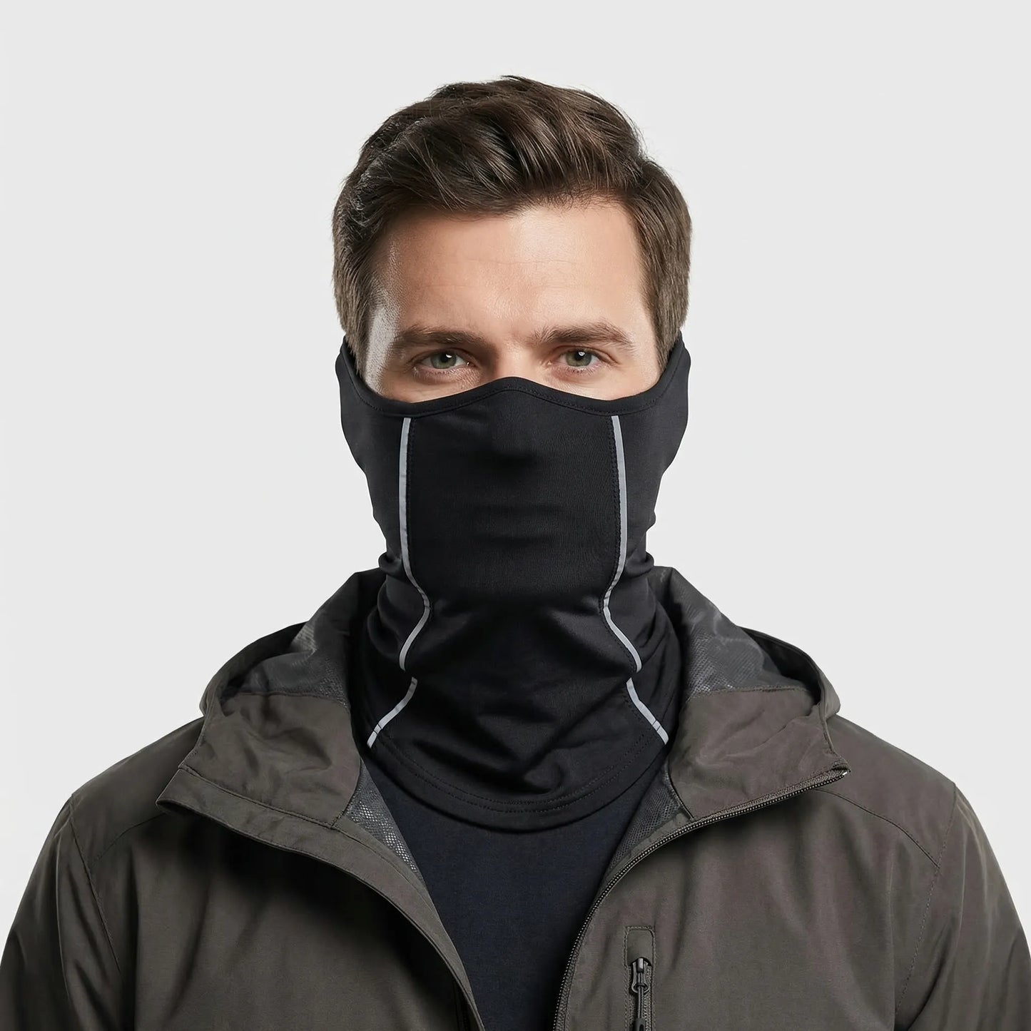 Lumiveil - Reflective Half-Face Neck Gaiter For Riders  Night Riding Protection