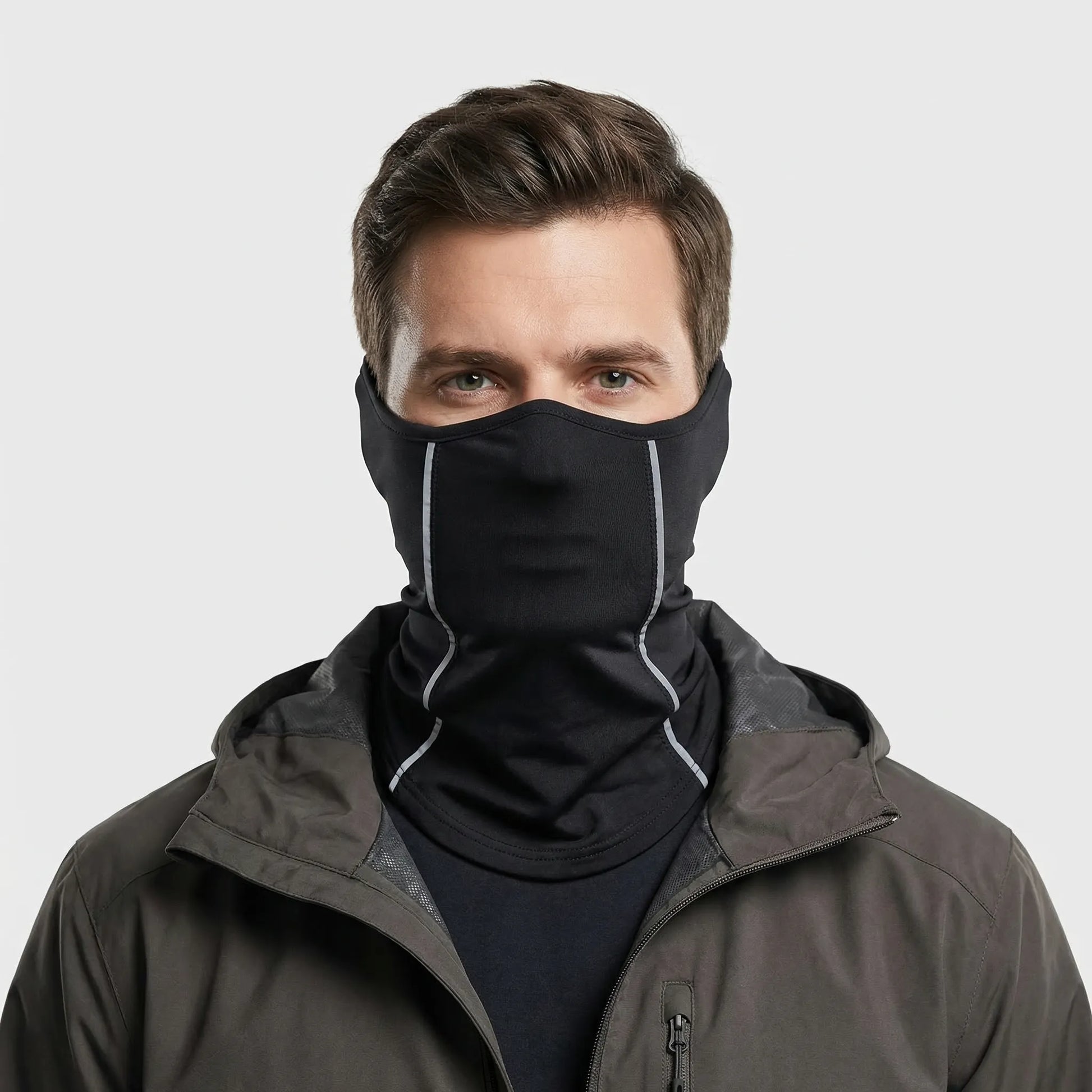 Lumiveil - Reflective Half-Face Neck Gaiter For Riders  Night Riding Protection