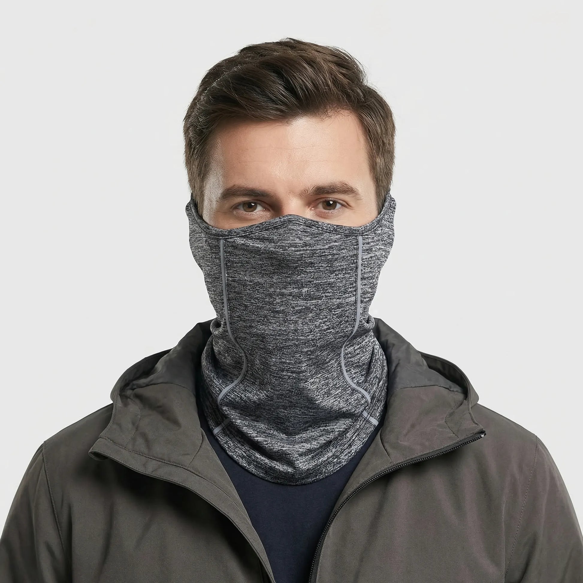 Lumiveil - Reflective Half-Face Neck Gaiter For Riders  Night Riding Protection