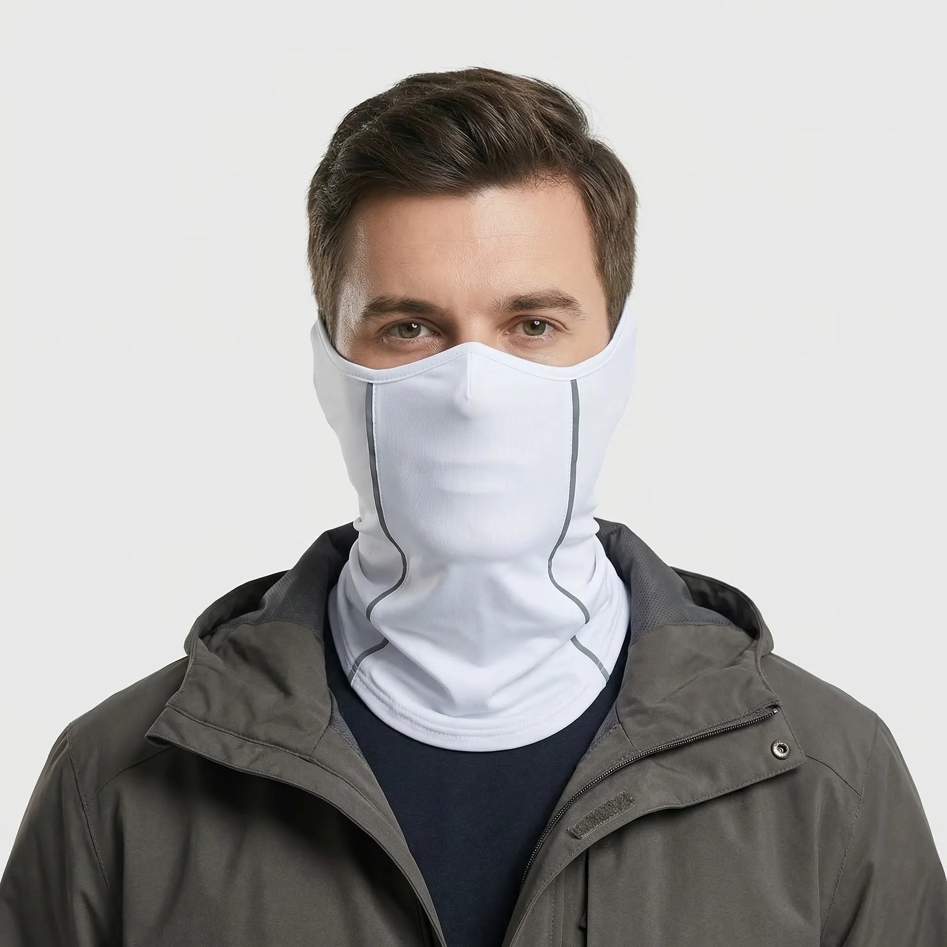 Lumiveil - Reflective Half-Face Neck Gaiter For Riders  Night Riding Protection