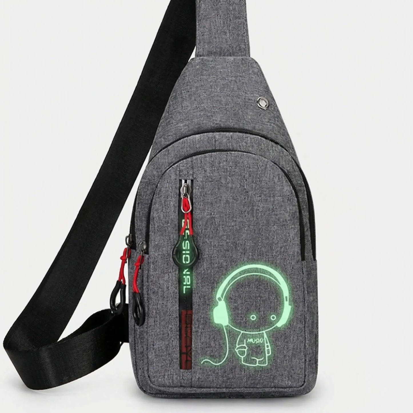 Lumivex - Glow-In-The-Dark Crossbody Chest Bag  Hands-Free Outdoor Runs