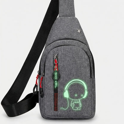 Lumivex - Glow-In-The-Dark Crossbody Chest Bag  Hands-Free Outdoor Runs