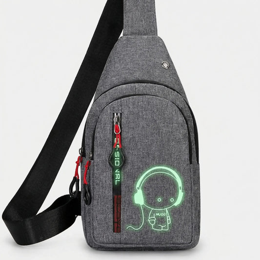 Lumivex - Glow-In-The-Dark Crossbody Chest Bag  Hands-Free Outdoor Runs