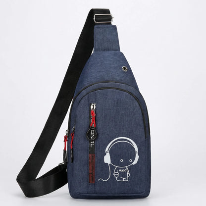 Lumivex - Glow-In-The-Dark Crossbody Chest Bag  Hands-Free Outdoor Runs