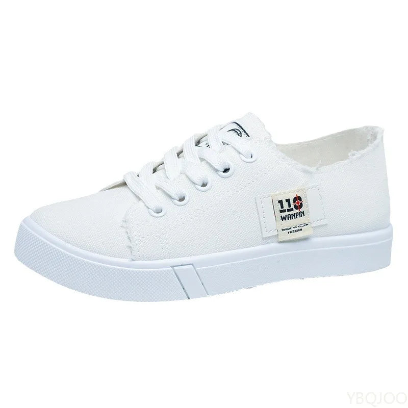Women's Canvas Sneakers | Casual Lace-Up Shoes | Lightweight Fashion Trainers | Steven & Levon