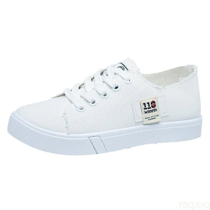 Women's Canvas Sneakers | Casual Lace-Up Shoes | Lightweight Fashion Trainers | Steven & Levon