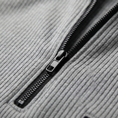 Luxivo - Long Sleeve Striped Polo Shirt  Casual Weekend Outings