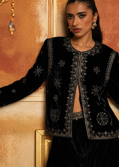 Women's Embroidered Waistcoat | Faux Fur Trim | Vintage Style | Steven & Levon