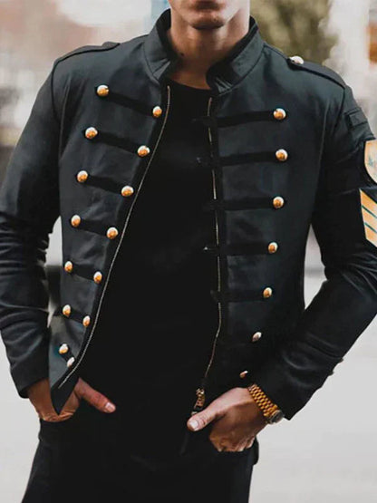Men's Modern Coat | Men | Lightweight | Slim Fit Long Jacket | Steven & Levon