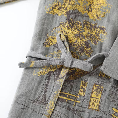 Kimono Sleepwear | Men's Pajama | Cotton | Robe & Pants | Loose Fit | Steven & Levon