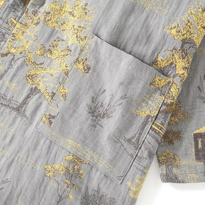 Kimono Sleepwear | Men's Pajama | Cotton | Robe & Pants | Loose Fit | Steven & Levon