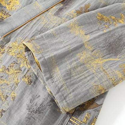 Kimono Sleepwear | Men's Pajama | Cotton | Robe & Pants | Loose Fit | Steven & Levon