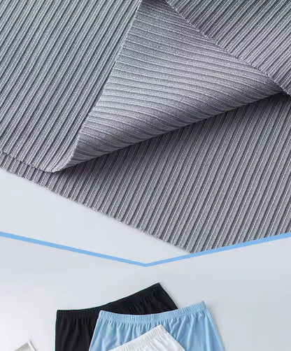Summer Two-Piece Set | Men's Pajama | Ice Silk | T-Shirt & Shorts | Casual | Steven & Levon