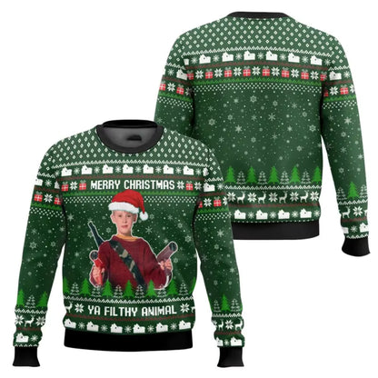 3D Cartoon Christmas Sweater | Men's Polyester Festive Pullover | Warm | Steven & Levon